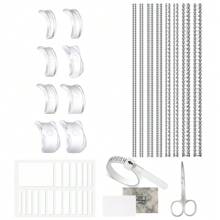 Bộ điều chỉnh kích thước nhẫn - Công cụ đo kích thước nhẫn, Miếng chèn nhẫn có thể điều chỉnh vô hình, Bộ thu nhỏ sizer, Bao gồm vải đánh bóng, Để điều chỉnh kích thước nhẫn - bộ tám mảnh - Xem 13