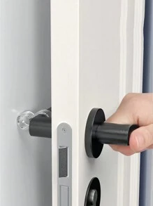 2 miếng chắn tay nắm cửa, chặn cửa êm, vỏ bảo vệ tay nắm cửa, đệm - Trong sáng - Xem 7