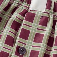 Women Y2K Plaid Shorts Elastic Low Rise Cute Gingham Pajama Boxer Shorts Summer Lounge Pj Sleep Short Bottom Sleepwear - Cà phê nâu - Xem 6