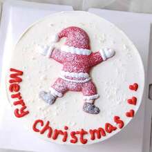 圣诞派对蛋糕装饰挑选，圣诞老人软凝胶装饰插件 - 彩色 - 查看 3