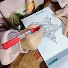 1pc 64 Pattern Focused Maze Training Book, Student Mind Development Attention Game Puzzle Toy, Maze Game Book, As A Holiday, Halloween, Christmas Gift Back To School - Multicolor - View 3