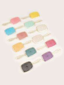 美发蜂窝卷发梳蓬松造型梳 1 件装，柔韧发梳，空心梳理打结发梳造型梳，干湿两用按摩梳，防静电发梳，蓬松发梳，梳子，美发工具，美发产品及配件，适用于理发店、美容院、返校季、旅行度假必备，女士美发配件，发梳，打结梳，美发产品，美发工具，美发用品，护发，卷发梳，理发师，美发设备，发型，美发，发梳，背梳，造型梳，卷发梳，边缘梳，发梳，梳发，发梳套装，梳发，卷发梳，打结梳，女士发梳，头发，旅行，美发产品，美发工具，美发用品，理发师，理发师配件，理发店，美发设备