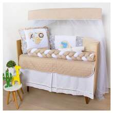 Crib Protector Kit With Sublimated American Braid For Boy And Girl 10 Pieces - 野柿子 - 查看 2