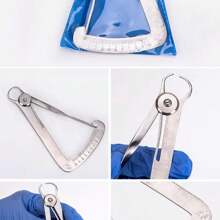 测量卡尺 指甲测量工具 工艺品配件 精细测量工具 金属尺 三角卡尺