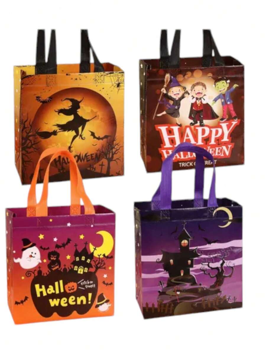 4 Ecological Halloween Candy Bags - 彩色 - 查看 1