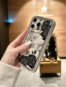1 Ốp lưng điện thoại TPU chống rơi họa tiết hoa tương thích với iPhone 16/11, 15 Pro Max, 14 Pro Max / Galaxy, SAM / Honor X6A, X7B, X8B / 16 Pro, 16 Plus, 16 Pro Max - trắng - Xem 3