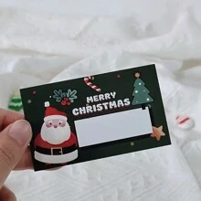 30/20/10 Pcs Christmas Scratch Card, Featuring Santa Claus And Holly Leaves On The Christmas Tree - DIY Holiday Gift Voucher, Party Game Prizes Include Lucky Scratch Stickers,Christmas - Christmas Scratch Tickets - View 12