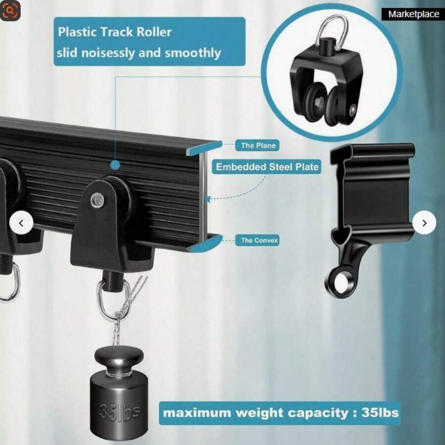 One 1m To 8m Flexible Ceiling Curtain Track For Curtain Track Ceiling