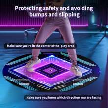 For Meta Quest 3 S Gaming Floor Mat Switch Floor Mat Quest3 VR Space Vision Pro Protective Action - Purple - View 2
