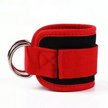 Faixas Elásticas Ajustáveis, Com Argolas em Forma de D Duplas, Tira de Treinamento de Força de Perna de Academia, Acessório de Exercícios de Tornozelo Envolto, Equipamento de Fitness, Acessórios de Academia