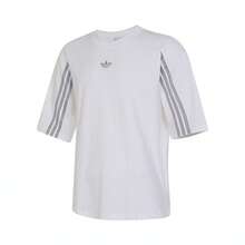 Adidas Originals 2024 男友风男士针织无领短袖T恤TIT7446 - 白色 - 查看 1