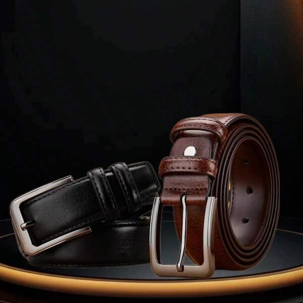 1pc Men's Belt, Business Casual Retro Fashion Buckle Waist Belt, Suitable For Summer Leisure, Outdoor Sports, Vacation Trips, Graduation Gifts, Birthday Accessories Or Daily Wear