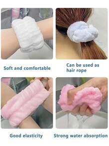 2 stuks polsbandjes voor vrouwen om het gezicht te wassen, microvezel waterdichte polsbescherming, handdoek met bescherming tegen zweet, voor het wassen van het gezicht, waterdichte polsband, vochtabsorberende polsbescherming voor vrouwen, polsbandjes voor het wassen van de pols en het gezicht, het afvegen van zweet tijdens het sporten voor meisjes, voorkomt dat er water over je armen loopt, zweetabsorberende wikkels voor sport en fitness - perfect voor hardlopen, basketbal en meer!