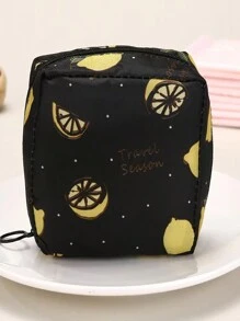 1 pièce Sac de rangement de voyage à la mode multifonctionnel - parfait pour les articles de toilette, les serviettes hygiéniques, les cosmétiques - pratique et multifonctionnel