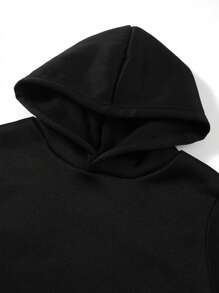 Teen Boy 3pcs City Letter Design Casual Loose Fit Hoodie Sweatshirt For Spring & Autumn