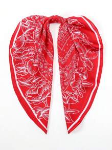 1 件 Bandana 风格佩斯利印花围巾，男士仿丝方形头巾，时尚围巾，适合日常使用，男士配饰，男士围巾 - 彩色 - 查看 9