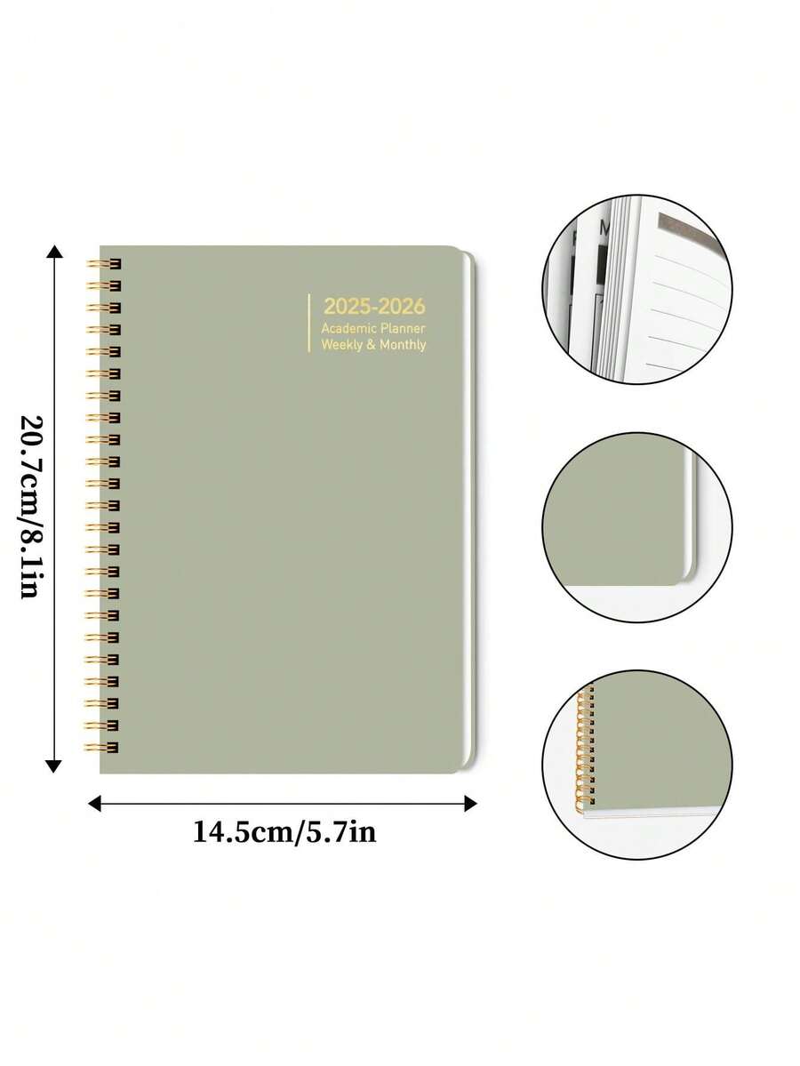 Trees 20252026 Planner Weekly And Monthly Notebook Spiral Day Plan