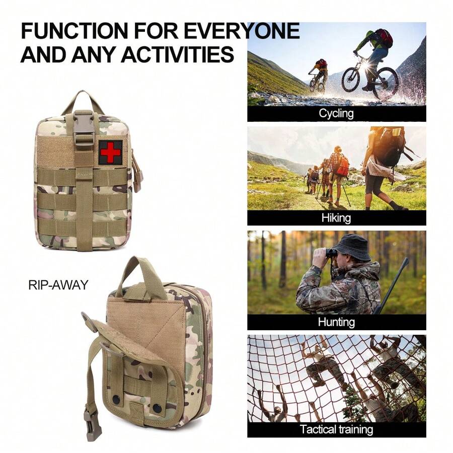 NYXIA Oxford Molle IFAK Pouch Away, Tear Away Medical Pouch Empty