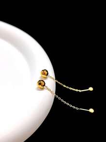 Hoa tai tua rua bướm mờ 3D hình trái tim đá mặt trăng tua rua thép titan, vít vàng/thép, thanh tổ ong, hoa tai tuyên bố thanh lịch thời trang mới, thiết kế tối giản, trang sức mùa hè - Nhiều màu - Xem 5