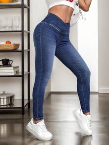 Women Jeans - Dark Wash - View 4