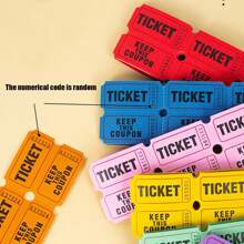 200Pcs For Classroom Raffle Tickets Single Paper Labels Drink Events Celebration Event Tickets Bulk Lottery Colorful Events,Carnivals, Entry, Class Reward, Prizes(The Numerical Code On The Lottery Ticket Is Random) - Multicolor - View 2