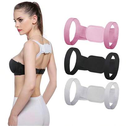 1pc Lightweight Breathable Adjustable Multi-Functional Outdoor Sports Brace [Requires Long-Term Wear For Effect], Unisex, Breathable Hidden Back Brace, Anti-Hunchback, Collarbone Adjustable [Recommended To Use Over Clothing To Avoid Direct Skin Contact And Discomfort Caused By Friction]