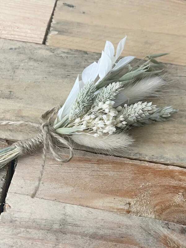 1/2/6/12 Pcs Mini Dried Flower Bouquet, Decoration, Bridesmaid Proposal Flower Girl Gift Box,Boho Wedding Table Centerpieces,Small Dry Pampas Grass For Vase Decor, Tiny Dried Flowers For Birthday Cake Decor Gifts Graduation,Fall Decor,Autumn