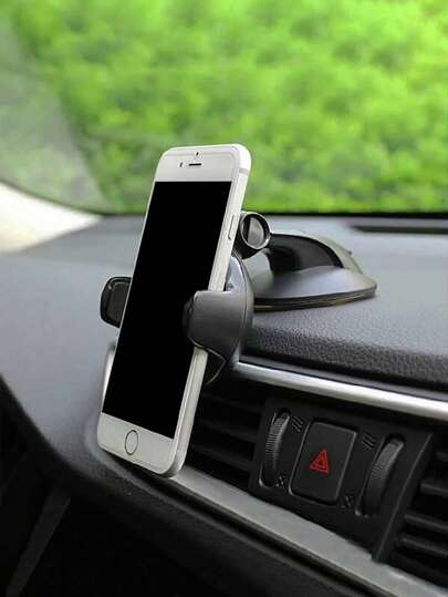 Car Suction Cup Phone Navigation Holder, Glue Suction Cup Base Applicable To Dashboard 360 Degree Rotation Telescopic Bracket
