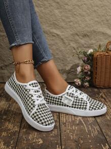 女士休闲鞋，时尚白色装扮，新款潮流轻便鞋 - 駝色 - 查看 8