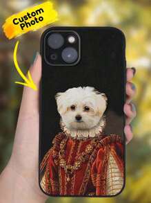 1pc Custom Face Phone Case, TPU Phone Case, Custom Pet Theme Phone Case, Pet Picture Phone Case, Shockproof Protection For Your Phone, Phone Series, Case For Phone Pro /Pro Max/X/ XR/XS/ XS Mini/Max, Unique Gift For Her/Him, Gift For Pet Lover