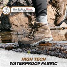 Hiking Boots Womens Waterproof Outdoor Womens Hiking Boots Trekking Camping Trail Boots - Camel - View 3