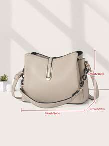 Bolso bandolera versátil de unicolor y elegante para mujer, regalo del Día de la Madre, bolso esencial para mamá para salir, mejor idea de regalo para el Día de la Madre