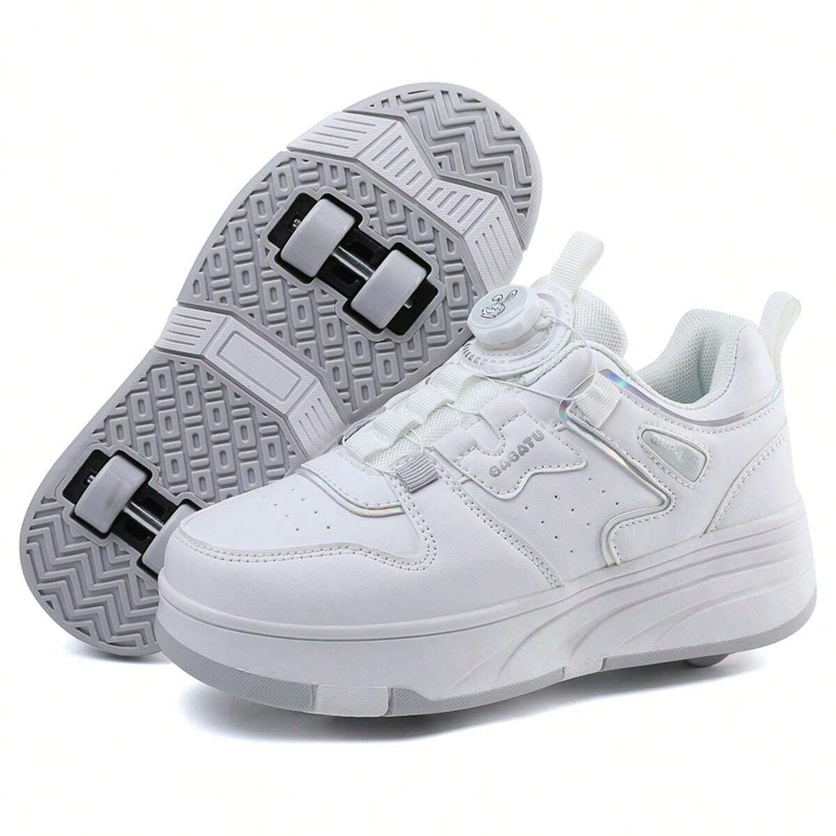 Girls And Teenagers Roller Skates, Detachable 4 Wheels Shoes, Suitable