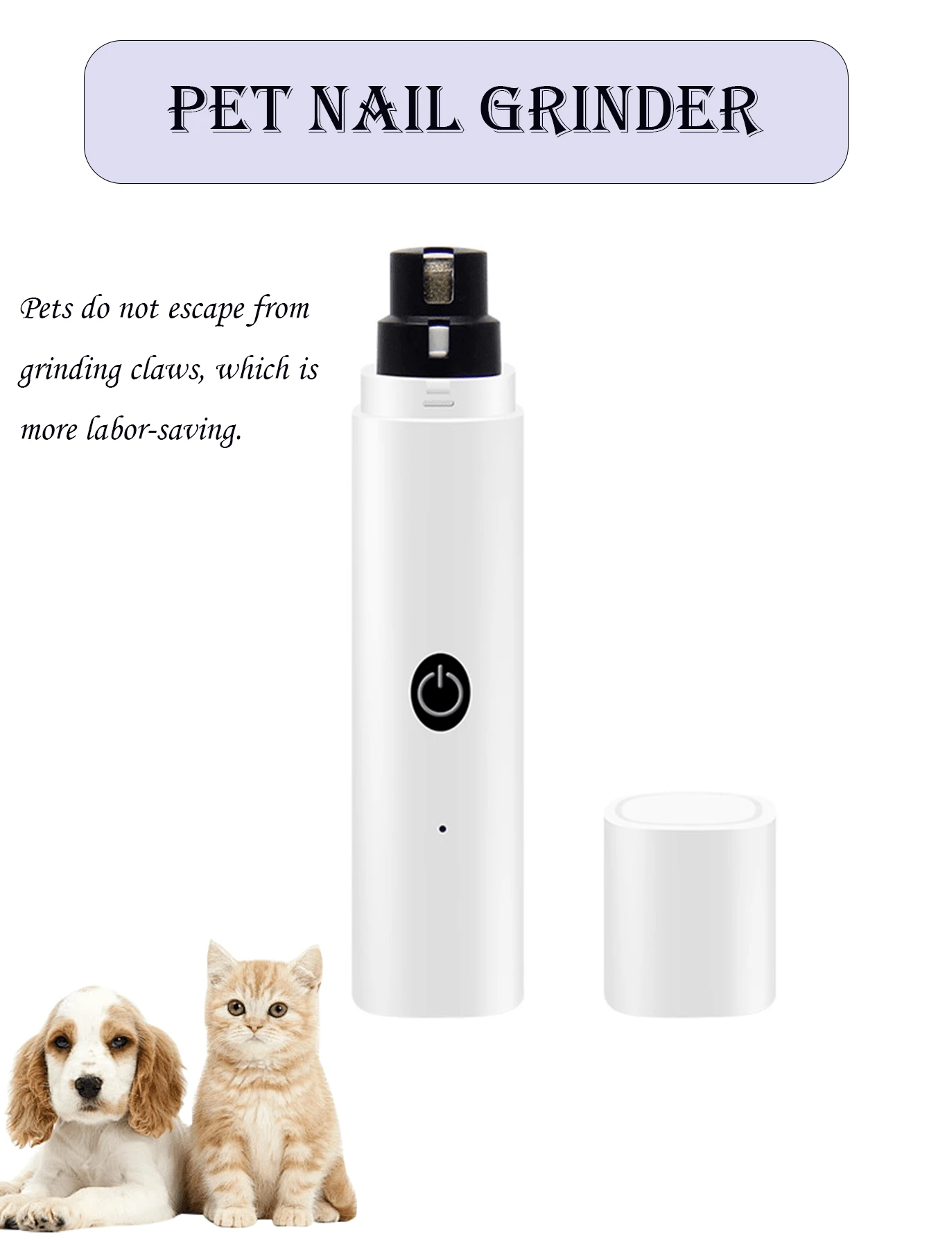 The New Product Pet Nail Grinder, Electric Usb Charging Cat