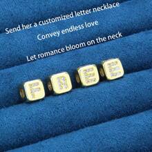 Spersonalizowany naszyjnik, DIY europejski i amerykański modny prosty wisiorek angielski naszyjnik z literą wisiorek