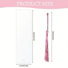 1 Stück personalisierte Acryl-Lesezeichen-Rohlinge, klare transparente Lesezeichen zum Dekorieren mit gepressten Blumen als Geschenkidee unter 25 Dollar, ideal für Frauen, multifunktional, dekorativ, wiederverwendbar, modern, bunt, süß, vintage, Cartoon, Kawaii, individuell, personalisiert, einzigartig, angepasst, Arbeitnehmer, Kunden, Studenten, für Geschäft/Arbeit/Büro, für die Schule