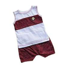 Assorted 6-Piece Summer Kit For Baby Boy 3 Tank Tops + 3 Shorts In Harem Style With 3D Detail And Cap Kit With 3 Sets. - Nhiều màu - Xem 8