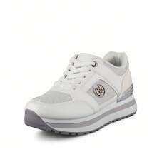 Weide Tenis Mujer Plataforma, Zapatillas de Mujer Cómodas y Estilosas para Deportes y Actividades al Aire Libre - Blanco - Ver 4