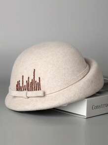 Vintage French Hat For Women, Curled Brim Bucket Hat, Fashion Bucket Hat, Winter - A - View 10