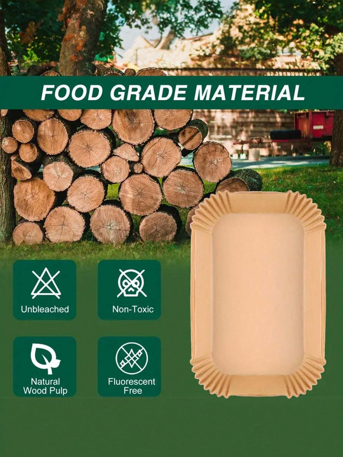 50pcs Disposable Air Fryer Parchment Paper Liners, Air Fryer