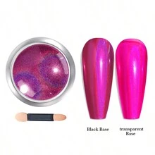 1/8 Hộp Bột Mạ Chrome Gương Bột Lấp Lánh Móng Tay Sắc Tố Bạc Bột Làm Móng Tay Nghệ Thuật Dạng Vảy Gel Đánh Bóng Để Trang Trí Móng Tay - Nhiều màu - Xem 13