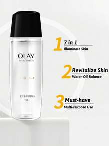 Olay Tônico facial 7 em 1, 150ml, hidratante e iluminador, fragrância suave, leve e de fácil absorção, formulado com vitamina B5 e niacinamida, ajuda a melhorar o tom da pele, reduzir linhas finas, antienvelhecimento, adequado para todos os tipos de pele, especialmente desenvolvido para peles maduras, usar de manhã e à noite como passo de tonificação na sua rotina de cuidados com a pele. - 150ml - Ver 2