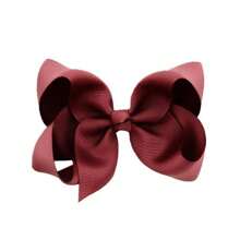 1 pieza Moño grande de 6 pulgadas para niñas, accesorios para el cabello con cinta de grosgrán y pinzas de cocodrilo para niñas y adolescentes, de vuelta a la escuela - Multicolor - Ver 35