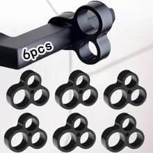 Tatukiko 6 件装门把手缓冲垫、静音门挡、门把手保护器、缓冲器 - 黑色 - 查看 2