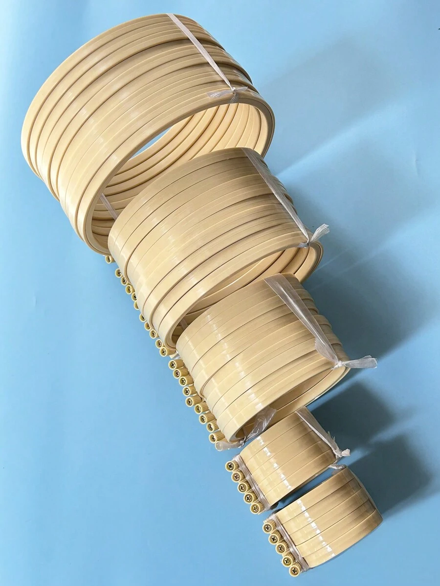 10pcs Bamboo Style Plastic Embroidery Hoops (7.5cm/12cm/16cm/20cm) / Embroidery Hoops / Double Ring Decor Hoops - Apricot - View 1