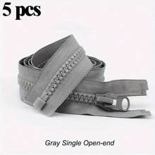 5 Pcs Meetee 8# Resin Zippers Close-End Open-End Long Auto Lock Zip For Coat Bags Tent Zipper Repair Sewing Accessory - 8# Resin - View 17