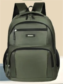 Fashion Men's And Women's Backpacks For All Seasons For Travel And School-6307 - 綠色 - 查看 3
