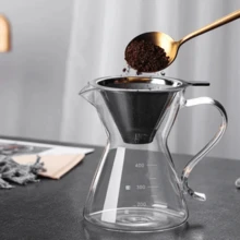 可重复使用的不锈钢咖啡茶过滤器 - prata - 查看 7