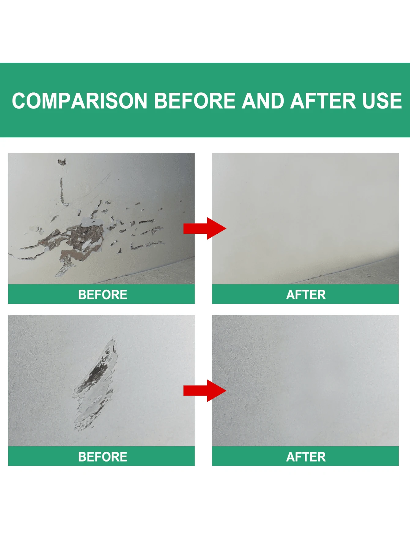 Wall Repair Paste Covering Stains, Wall Paint Peeling, MoistureProof