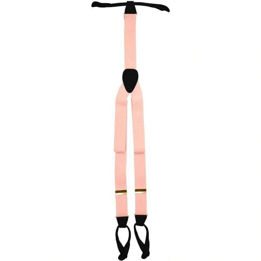 Vittorio Farina Men's Vibrant Colorful Button End Suspender - 粉色 - 查看 1